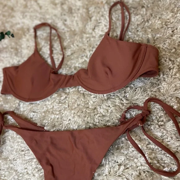 🆕SHEIN Brown Swimsuit - Picture 2 of 3